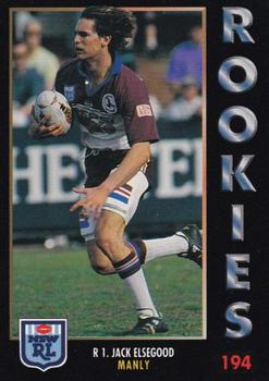 1994 Dynamic Rugby League Series 1 #194 Jack Elsegood Front